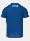 Koszulka męska rashguard Pitbull Logo Palms niebieska