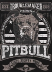 Bluza męska bez kaptura Pitbull Pit Bull Troublemaker czarna