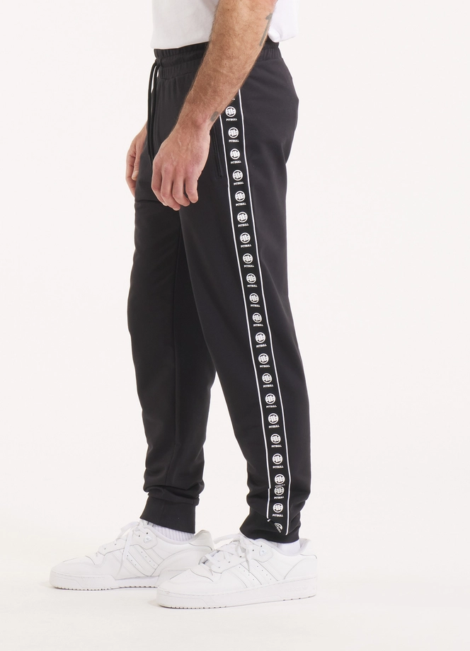 Spodnie męskie dresowe Pitbull Pit Bull Tape Nugget czarne