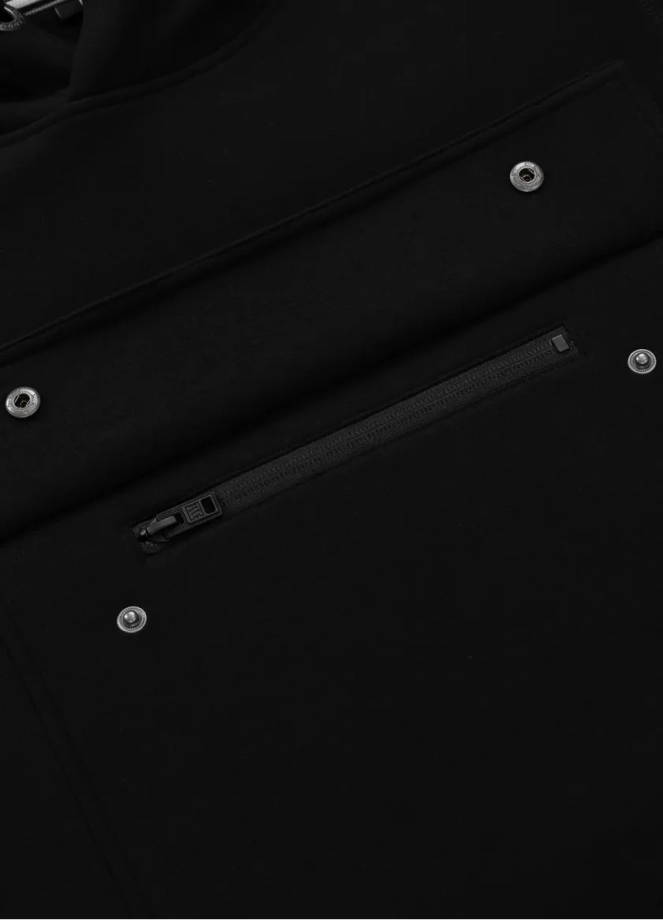 Bluza męska z kapturem Pitbull Pit Bull Two-Color Hilltop hooded czarna