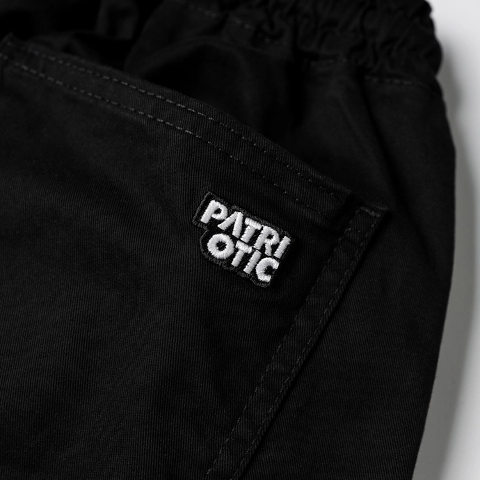 Spodnie materiałowe męskie jogger Patriotic Cls Mini czarne