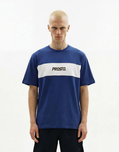 Koszulka męska t-shirt Prosto Root granatowa