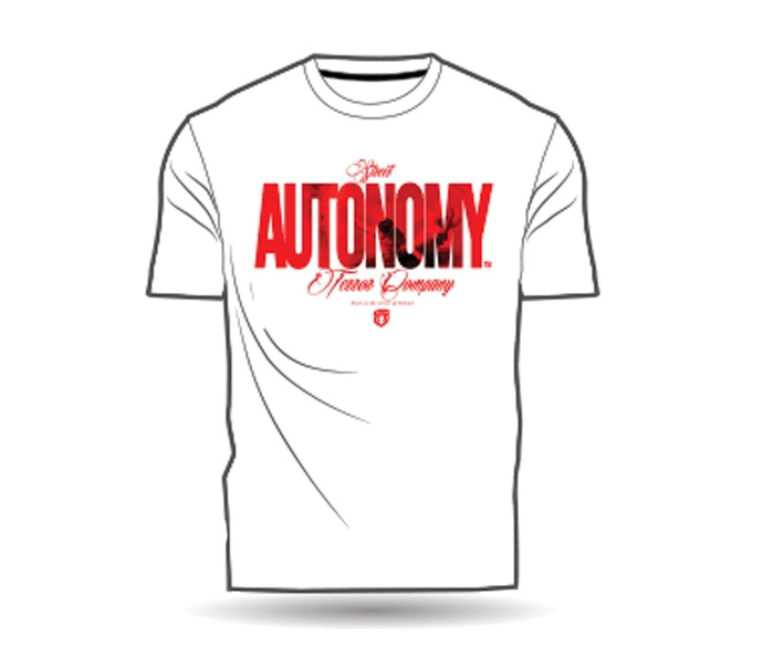 Koszulka męska t-shirt Street Autonomy Raca biała
