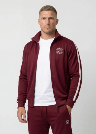 Bluza męska rozpinana Pit Bull San Diego CA burgundowa