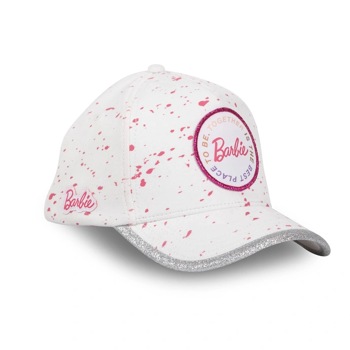 Czapka z daszkiem Capslab Barbie unisex biało/różowa