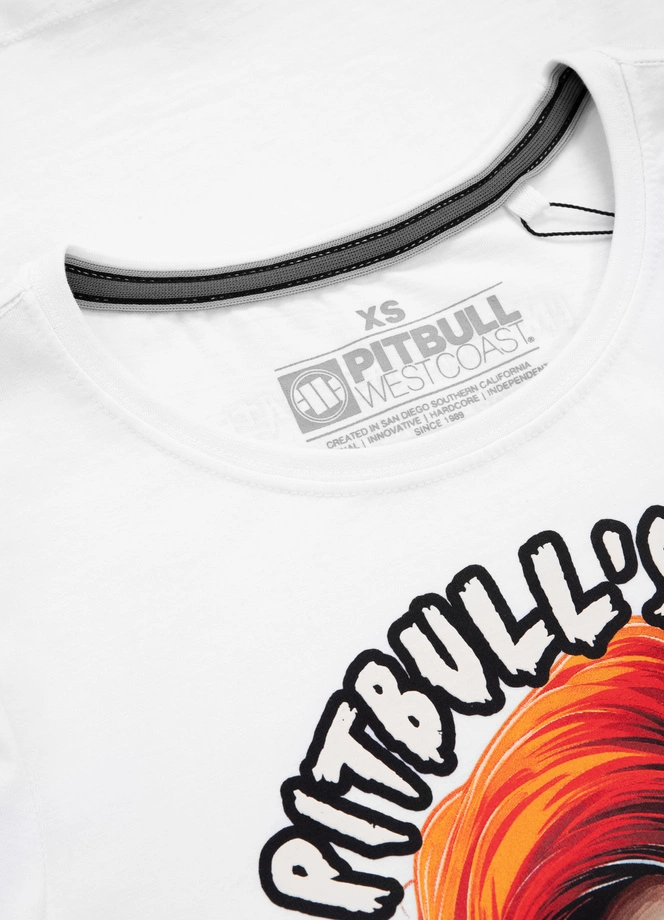 Koszulka damska T-shirt Pit Bull Sweetie-Chu biała