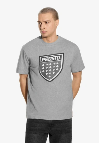 Koszulka męska t-shirt Prosto Infine szara