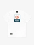 Koszulka męska t-shirt Środowisko Miejskie Laur Orange biała