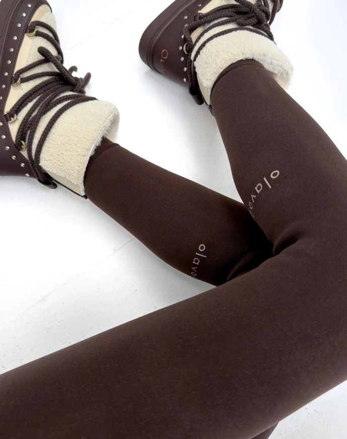 Legginsy modelujące OLAVOGA NEBULA brązowe