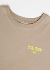 Koszulka męska t-shirt Coalition CLTN T Neon beżowa