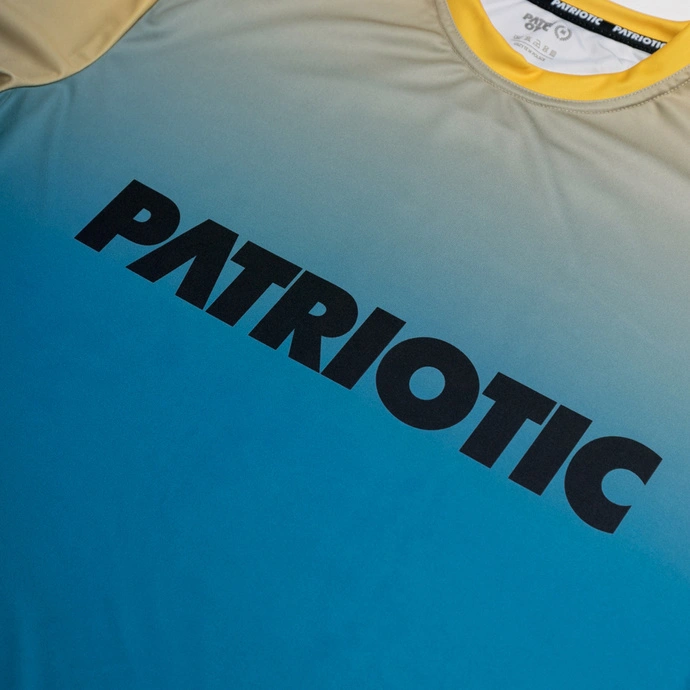 Koszulka męska T-shirt Patriotic F-Shadow niebiesko/żółta