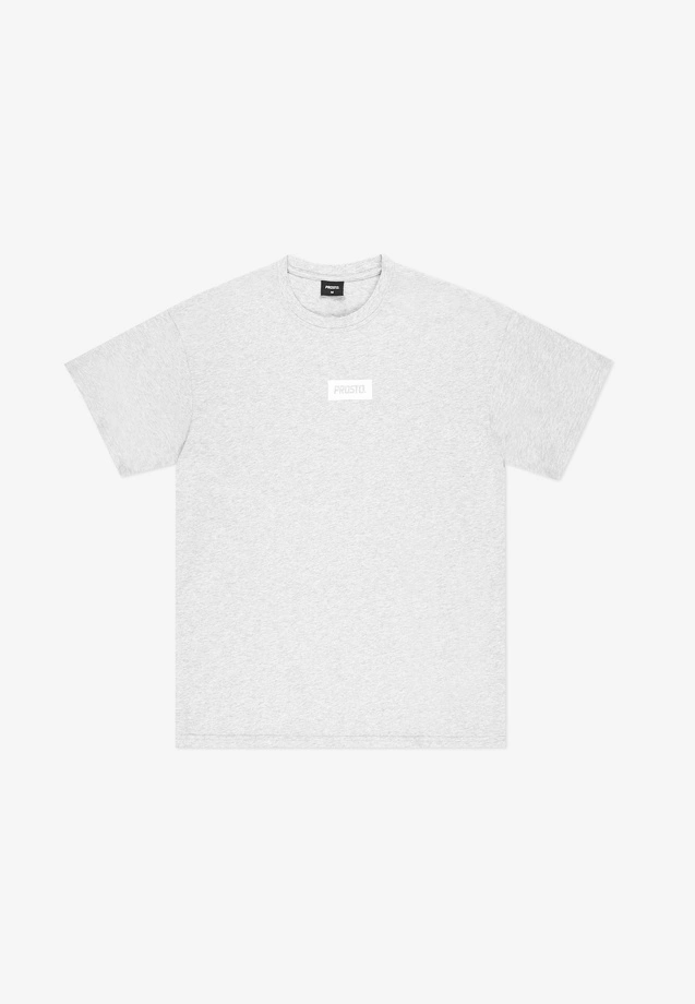 Koszulka męska t-shirt oversize Prosto Box szara