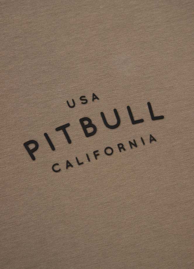 Bluza męska rozpinana z kapturem Pit Bull Sampson 25 ZIP beżowa
