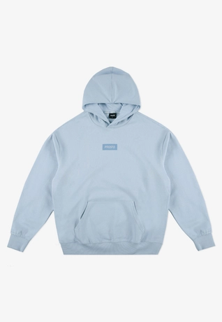 Bluza męska z kapturem oversize Prosto Box 2.0 jasno niebieska