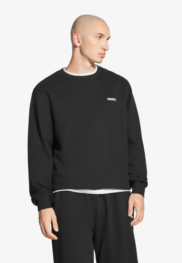 Bluza męska Prosto Infinity Logo crewneck czarna