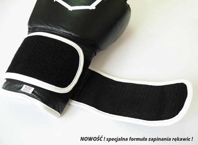 Rękawice bokserskie Octagon model AGAT SKÓRA black