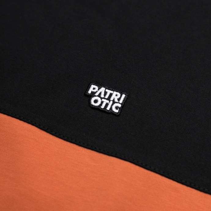 Koszulka męska T-shirt Patriotic CLS Pelt Tape pomarańczowo/czarny