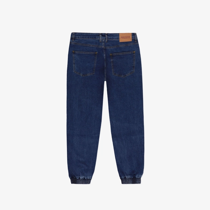 Spodnie męskie jogger jeans Prosto Krix niebieskie