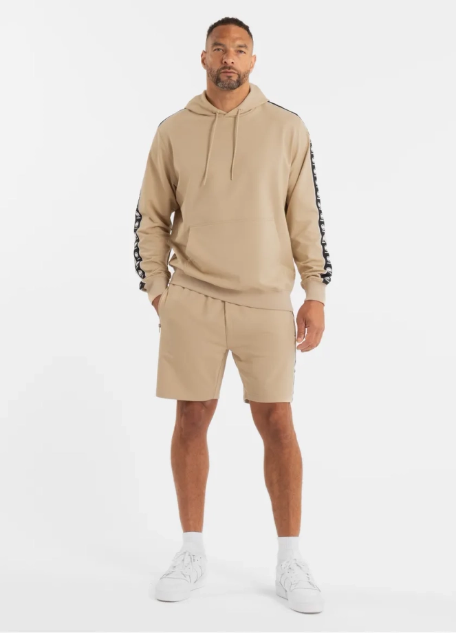 Spodenki szorty dresowe męskie Pitbull Pit Bull Tape Nugget beżowe