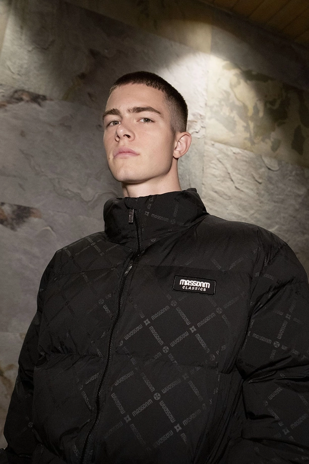 Kurtka zimowa Mass Denim Monogram czarna