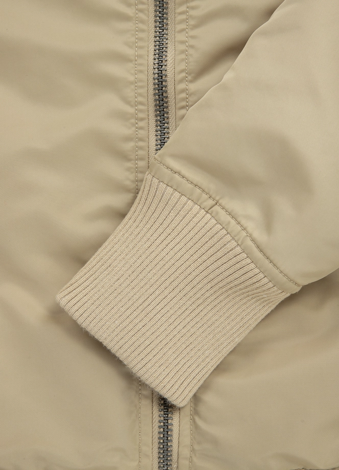 Kurtka damska przejściowa wiosenna Pit Bull Genesee 3 Flight Jacket beżowa