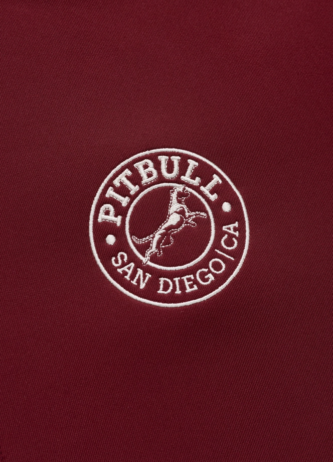 Bluza męska rozpinana Pit Bull San Diego CA burgundowa