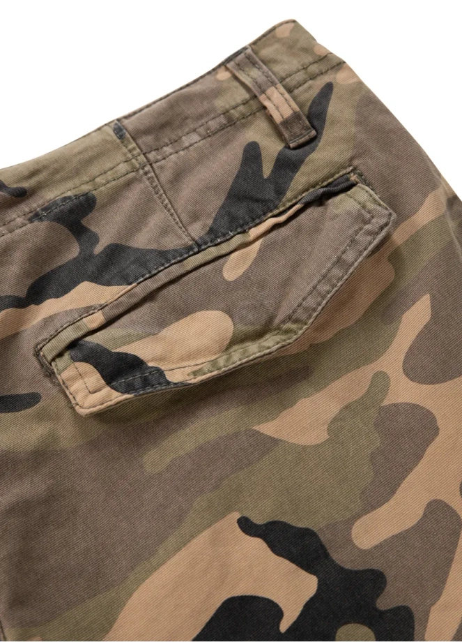 Spodenki szorty męskie bojówki Pitbull Pit Bull Cargo Jackal woodland camo