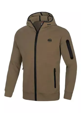 Bluza męska Pitbull Hermes Pit Bull hooded brązowa