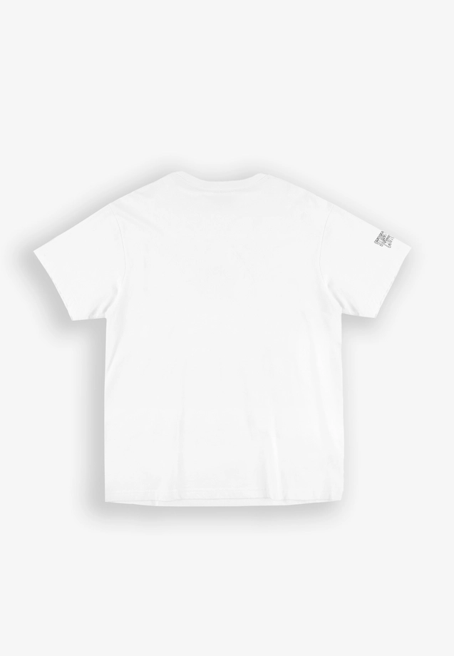 Koszulka męska t-shirt oversize Prosto Football Fan biała