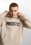 Bluza męska z kapturem Prosto Big Log beżowa