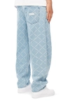 Spodnie męskie Jeans Extra Baggy Mass Denim Monogram jasno niebieskie
