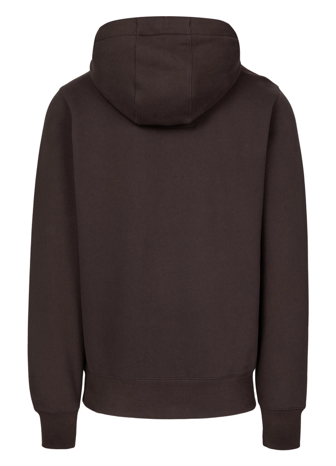 Bluza męska z kapturem Pit Bull Small Logo 25 ciemno brązowa