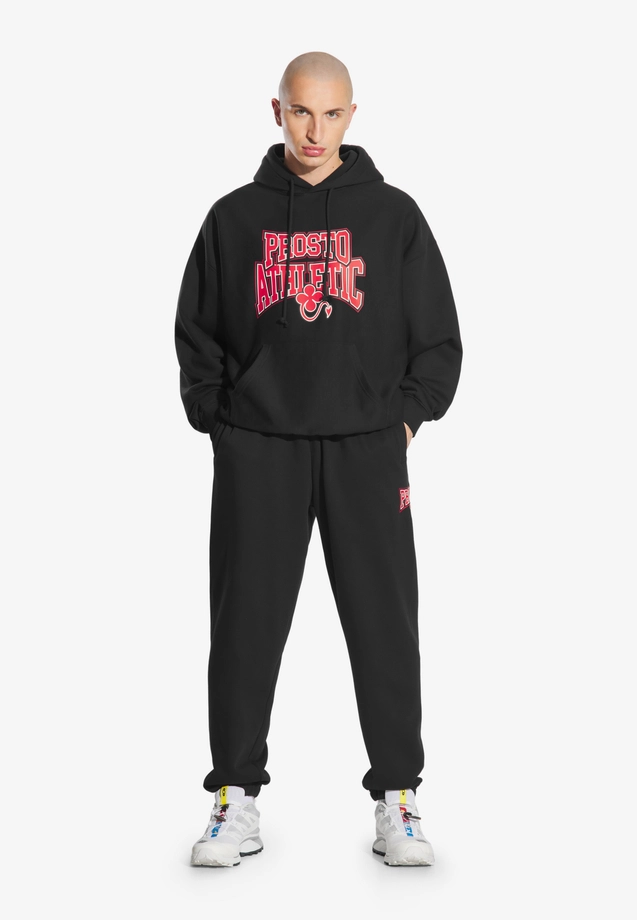 Bluza męska z kapturem oversize Prosto Chicago czarna