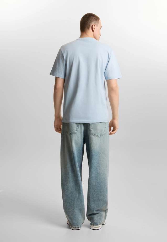 Koszulka męska t-shirt Prosto Biglog jasno niebieska