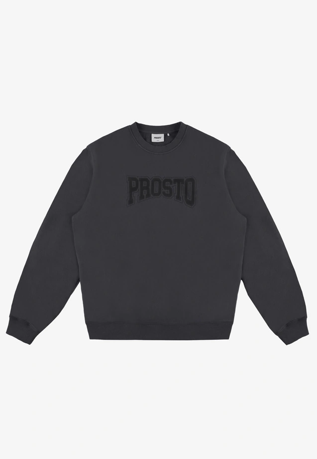 Bluza męska Prosto College crewneck czarna/grafitowa