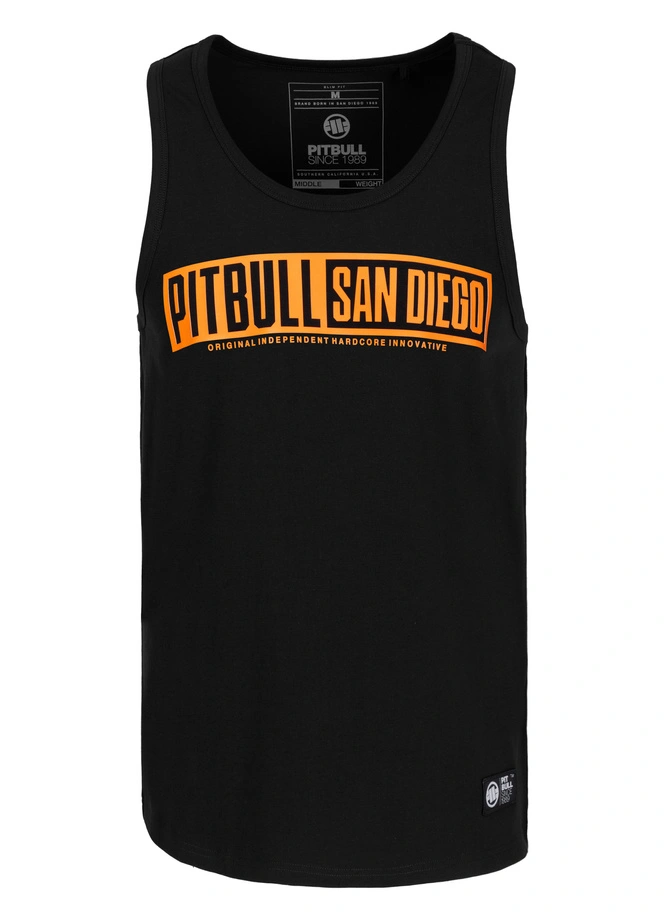 Koszulka męska tank top Pitbull Eighty Nine Dog czarna