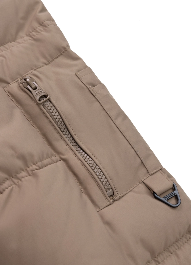 Kurtka zimowa męska Pit Bull Burnt Hooded Jacket beżowa