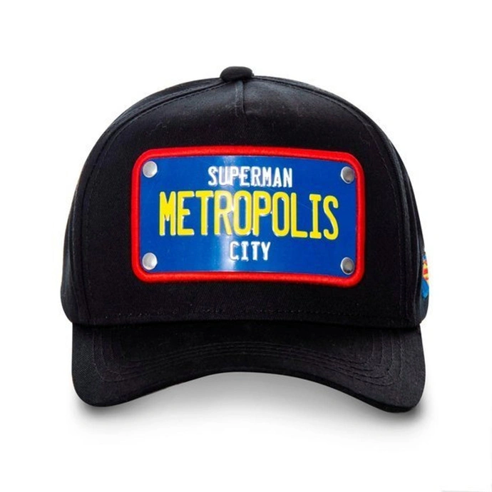 Czapka z daszkiem Capslab Superman Metropolis black