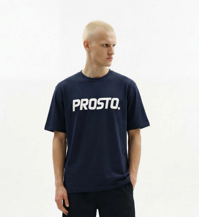 Koszulka męska t-shirt Prosto Biglog granatowa