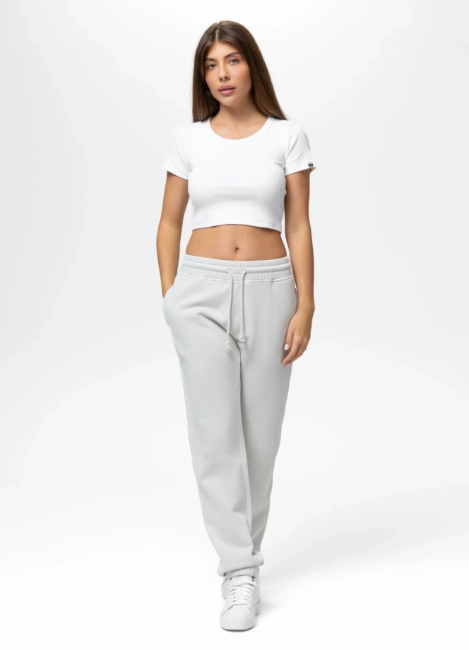 Komplet dresowy damski Pitbull Washed Santa Muerte biała