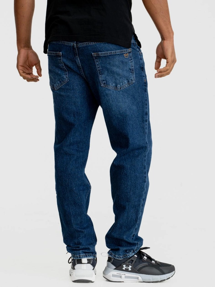 Spodnie męskie Jeans Jigga Wear Mini Haft Logo granatowe