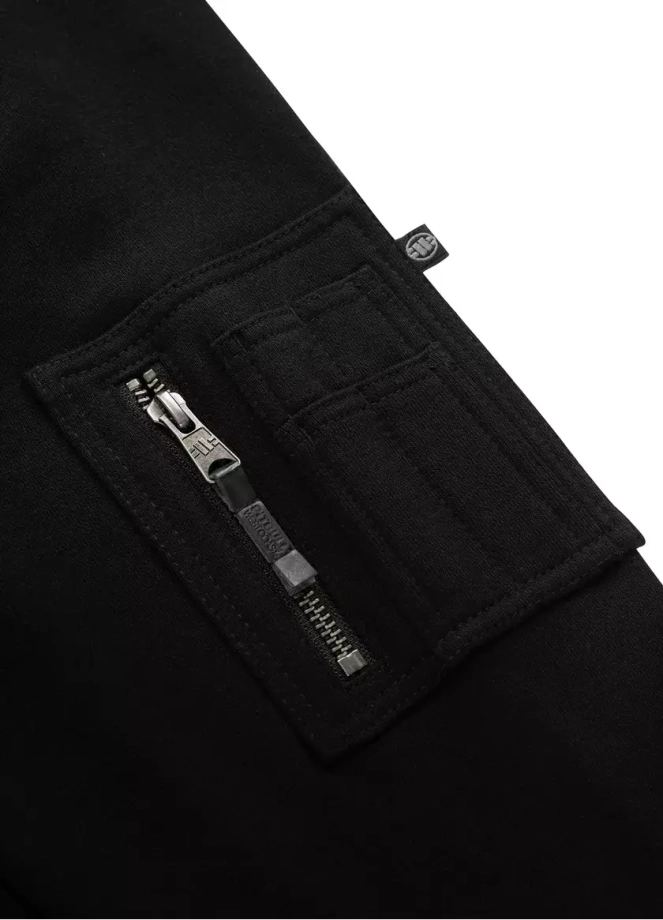 Bluza męska z kapturem Pitbull Pit Bull Everts Terry hooded czarna