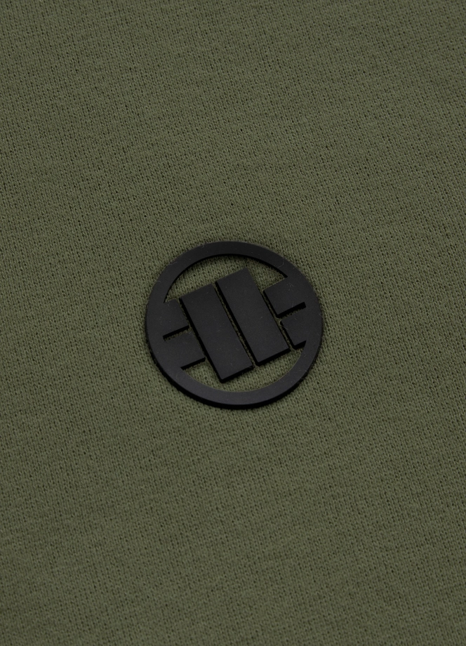 Bluza męska z kapturem Pitbull Pit Bull Small Logo 24 hooded oliwkowa zielona