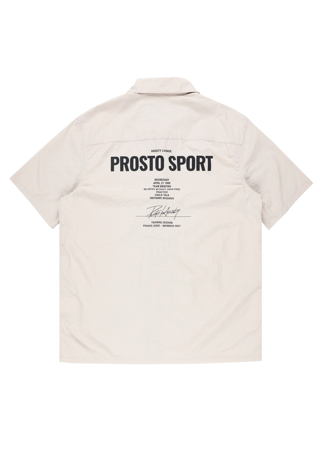 Koszula męska Prosto Sport beżowa