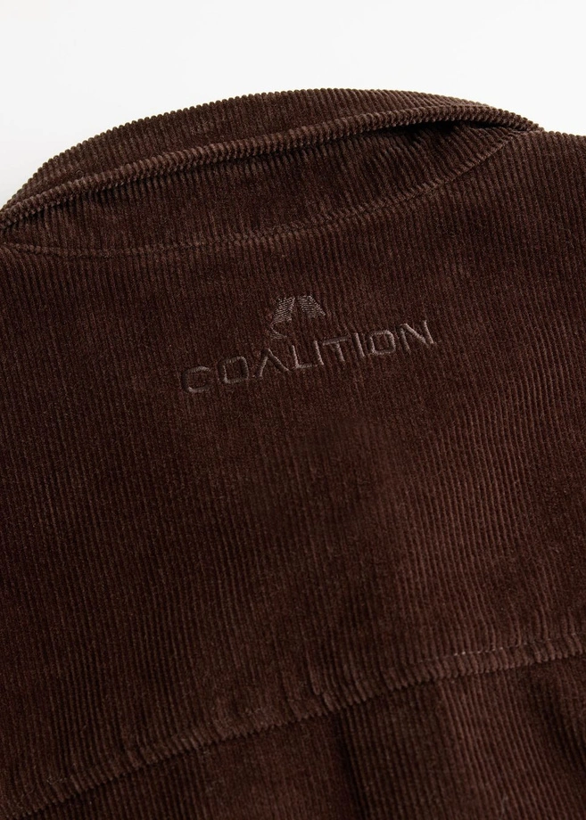 Koszula męska sztruksowa Coalition CLTN Cassidy brązowa