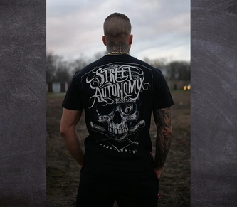 Koszulka męska t-shirt Street Autonomy Pirat czarna