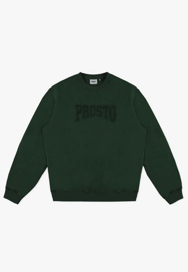 Bluza męska Prosto College crewneck khaki zielona