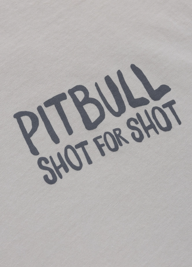 Koszulka męska T-Shirt oversize Pitbull Shot For Shot Loose Fit złamana biel