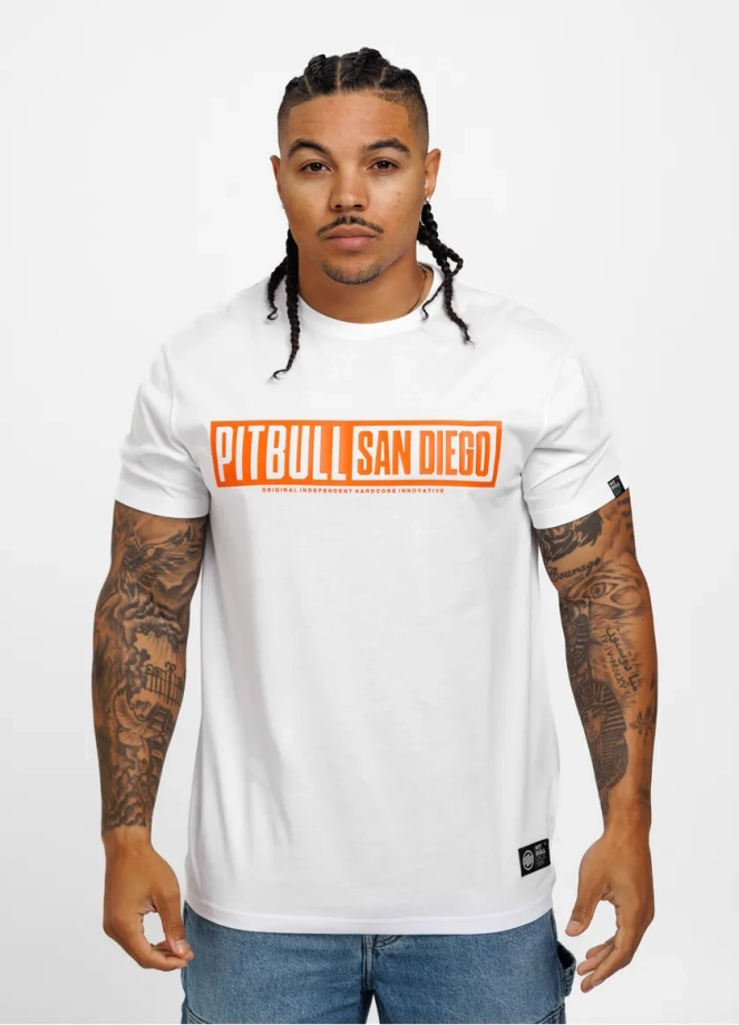 Koszulka męska T-Shirt Pit Bull Pitbull Eighty Nine Dog 25 biała