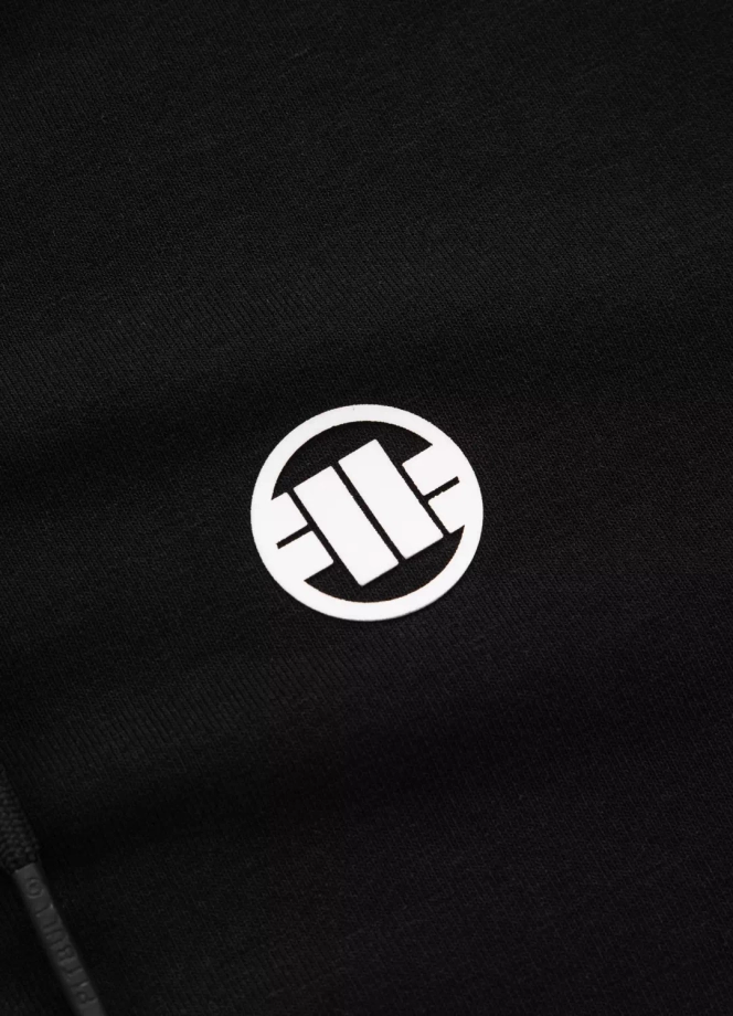 Bluza męska z kapturem Pitbull Jarvis ZIP Pit Bull hooded czarna